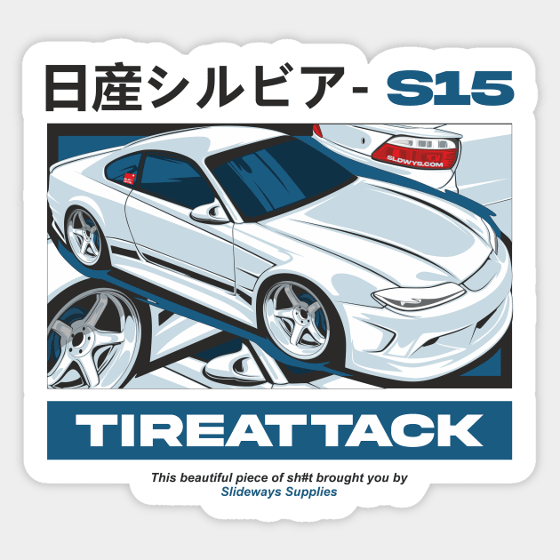 Nissan Silvia S15 JDM Drift Sticker by Slideways Supplies